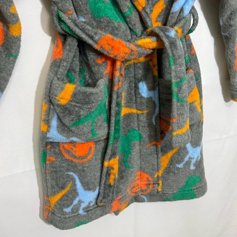 Jurassic World Kids Fleece Robe Dinosaur Print - Boys Size 6/7